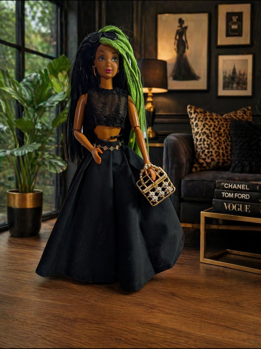 Vintage Rare Modern Circle Simone Barbie Restyled